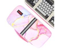 Kingshion Hard Travel Case 75% Keyboard Case Compatible with Keychron K2, Melgeek, Logitech Pop Keys, Mini Mechanical Mechanical Keyboard, Wireless Mini Keyboard with 84 Keys, Pink