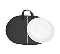 Kingshion Large Platter Storage Case - 20" x 15" - Stackable with Padded Interior - China Storage Containers for Plates and Serveware(Gray)