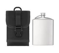 Kingshion Liquor Flask Holder Compatible with Stanley Flask, Liquor Flask, Mini Hip Flask, Flagon, Whisky Hip Flask, High Camp Flasks, Plastic Flask - Black