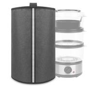 Kingshion Thick Oxford Cloth Dust Cover with Handle, Compatible with Salter 3-Tier 7.5L Electric Food Steamer, Protective Appliance Cover 25 X 23 X 41 CM- Dark Gray