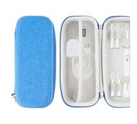 Kingshion Toothbrush Travel Case Compatible with Oral-B Pro 1000, 2000, 3000, 3500, 1500/ for Philips Sonicare ProtectiveClean 4100 5100 Electric Toothbrush with Mesh Pocket for Accessories, Blue