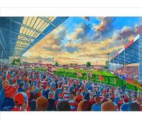 Kingsholm Stadium Fine Art Print - Gloucester Rugby Union Club - Print 10"x8" (25x20cm) (14645971)