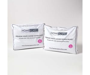 (Kingsize) Premium White Goose Down 13.5 Tog All Seasons Duvet