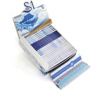 Kingsizeslim Rolling Paper, 25 Pack 5 Colors 110MM Cigarette Papers and 1 Tips, 825pcs Ultra Thin & Slow Burning Smoking Paper for Rolling Cones