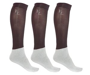 Kingsland Lightweight Riding Socks - Black/Navy/Pink/Brown 36-41 or 42-46 [42-46,Black]