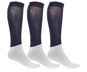 Kingsland Lightweight Riding Socks - Black/Navy/Pink/Brown 36-41 or 42-46 [42-46,Navy]