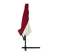 KINGSLEEVE® Parasol Cover For 3m Garden Parasol, Cantilever Umbrella Red | Protective Outdoor Patio Garden Sun Umbrella Zipped Cover Zip Fastening Waterproof Weatherproof Breathable 160 g/m² Polyester