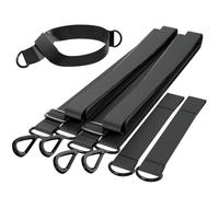 Kingsleeve Wind Safety Secure Straps for Securing Parasol | Garden Hanging Umbrella Cantilever Parasols | Strong Fixing Kit Tie Downs | 5 Piece Wind Lock