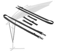 Kingsleeve Wind Safety Secure Straps for Securing Parasol | Garden Hanging Umbrella Cantilever Parasols | Strong Fixing Kit Tie Downs | 5 Piece Wind Lock