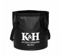 Kingsley & Harper Collapsible Bucket in Black Kingsley & Harper Black