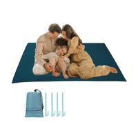 Kingsley & Harper Extra Large Beach Mat 210 x 200cm - Waterproof Sand-Resistant Picnic Blanket with Pegs and Carry Bag, Lightweight Outdoor Mat for Beach, Camping & Travel