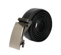 Kingsley & Harper Men's PU Leather Ratchet Belt - Adjustable Fit for Waist Sizes 28-44 Inches - Customizable Strap with Easy-Cut Guide - Stylish Automatic Buckle for Casual & Formal Wear