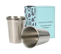 Kingsley & Harper Premium Stainless Steel Tumblers - Durable 304 Food-Grade Drinkware in Silver Kingsley & Harper Silver