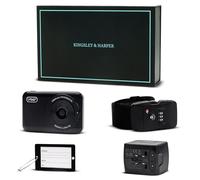 Kingsley & Harper Travel Gift Set | 10,000mAh Wireless Power Bank, Universal Adapter, TSA Strap & Luggage Tag | Travel Essentials for Men & Women | Ideal Holiday or Bon Voyage Present