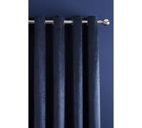 Catherine Lansfield Kingsley Matt Velvet Eyelet Curtains