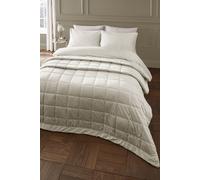 Catherine Lansfield Kingsley Matt Velvet Quilted Bedspread