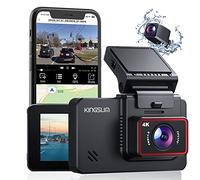 Kingslim D4 Dual Dash Cam with Built-in WiFi GPS, Front 4K/2.5K Rear 1080P for Cars, 3" IPS Touchscreen 170° FOV Dashboard Camera with Sony Starvis Sensor, Support 256GB Max