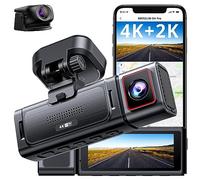 Kingslim D4PRO Dash Cam Front and Rear - 4K + 2K Dual Car Dashcam with WiFi GPS Dash Camera, Optional Inside Recording, Voice Control, Type C, Support 256GB Max