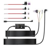 Kingslim H02 Dash Cam Hardwire Kit 11.5ft, Type C/Mini USB 2 in 1 for Dash Camera, Converts 12V-24V to 5V/2.5A Low Voltage Protection Enables Parking Mode for Kingslim Series Dashcams