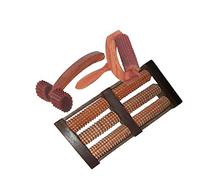 Kingsman store Wooden Roller Cutter Hand/Leg Massager Body Stress Massager Fitness (7x6) In, Wooden Foot massager 6 Rod (12x6x2) In, Pain Relief Neck Massager (6x3) In set of 3