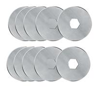 Kingsource K-28 Replacement Straight Blade for Carl DC-210/220/238/2501, SKS-7 Japanese Steel, 10-Pack, Silver