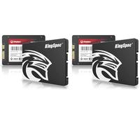 KingSpec 1TB 2.5" SATA III 6Gb/s SSD, Read Speed up to 550MB/s, 3D NAND Flash Internal Solid State Drive for Desktop & Laptop (Pack of 2)