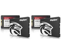 KingSpec 512GB 2.5" SATA III 6Gb/s SSD, Read Speed up to 550MB/s, 3D NAND Flash Internal Solid State Drive for Desktop & Laptop (Pack of 2)