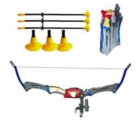 Kingsport Kids Foldable Archery Set with Arrow Suction Cups Sight, Training Toy Game, Indoor and Outdoor Toys for Children Boys Girls Ideal for Kids Age 3 and up