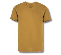 Kingsted Heavyweight Pocket T-Shirts for Men - Super Soft 100% Cotton Crewneck Tees - Well-Crafted Classic Comfort Fit, Mustard, 3XL