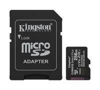 Kingston Canvas Select Plus microSD Memory Card 256GB microSDXC Gen3 150MB/s A1 Card + Adapter - SDCS3/256GB