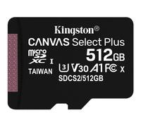 Kingston 512GB Canvas Select Plus UHS-I microSDXC Memory Card