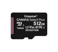 Kingston Canvas Select Plus 512GB microSD Memory Card with Adapter