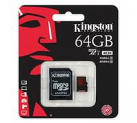 Kingston 64 GB microSDXC - Class 3/UHS-I - 90 MB/s Read - 80 MB/s Write