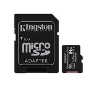 Kingston 64GB Canvas Select UHS-I U1 80MB/s microSDXC Memory Card with Adapter