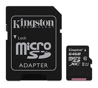 Kingston 64GB Class-10 Micro SDXC Memory Card For Sony Xperia L1, L2, X, XZ, XA1, XA1 Plus, XA2, XZ Premium, XZ1, XZ1 Compact, XZ2, XZ2 Compact, XZ2Liquid, XZ3, XA2Ultra, Z1, T3, Z3, Z3COMPACT,C3, E3, M2, Z, ZL, ZR, ZUltra, Z2
