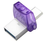 Kingston 64Gb Datatraveler Microduo 3C Usb-A & Usb-C 3.2 Gen1 Memory Pen Rotatin