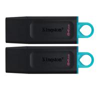 Kingston 64GB DT EXODIA USB3.2 GEN 1 (BLACK + TEAL) 2 PIECES