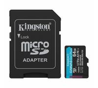 Kingston 64GB Micro SD Card SDXC Android mobile devices, action cams, drones, 4K