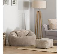 Kingston Classic Cord Bean Bag Bean Bag Chair ICON Natural One Size