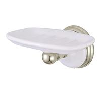 Kingston Brass BA1115SN Victorian Soap Dish, 5-1/2-Inch, Satin Nickel