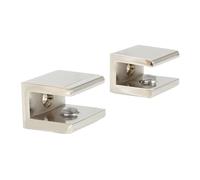 Kingston Brass BAB1016 Levitas Glass Shelf Clamp, Polished Nickel