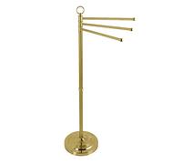 Kingston Brass CC2027 Vintage Freestanding Towel-Rack, Brushed Brass