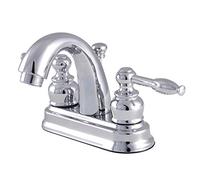 Kingston Brass FB5611KL Knight 4-Inch Centerset Bathroom Faucet with Retail Pop-Up, Polished Chrome