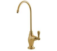 Kingston Brass Gourmetier KS3192AL Restoration Single Handle Water Filtration Faucet, Polished Brass