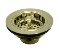 Kingston Brass Basket Strainer KBS1002, Cast Heavy-Duty, Polished Brass