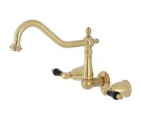 Kingston Brass KS1287PKL Duchess Wall Mount Kitchen Faucet Brushed Br