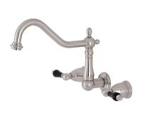 Kingston Brass KS1288PKL Duchess Wall Mount Kitchen Faucet Brushed Ni