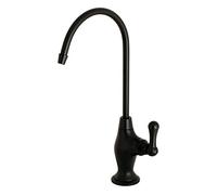 Kingston Brass KS3190AL Restoration 1/4 Turn Water Filtration Faucet, Matte Black, 4-5/8" in Spout Reach