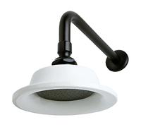 Kingston Brass P60ORBCK Victorian Sunflower Showerhead with 12-inch Shower Arm, Oil Rubbed Bronze