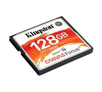 Kingston Canvas Focus Compact Flash Memory Card, 128 GB